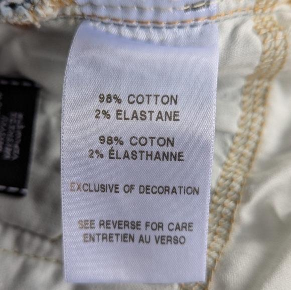 7FAM Light Wash Denim High Rise Paperbag Shorts with Braided Belt Size 27 - Picture 9 of 11